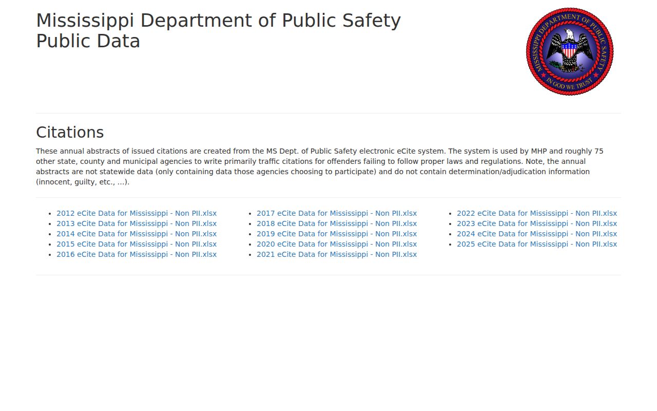 Jefferson Davis County traffic court records DPS Public Citations interface